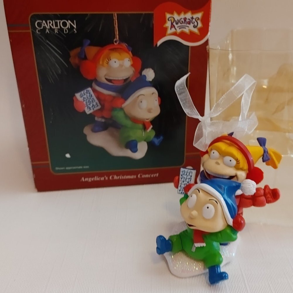 CUTE Rugrats Ornament Carton Cards Angelica's Christmas Concert RETRO